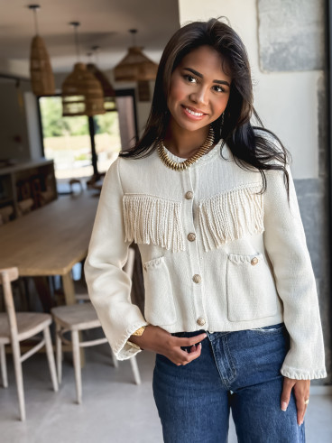 Gilet Adelise - Ecru