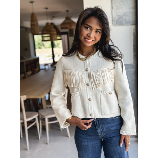 Gilet Adelise - Ecru
