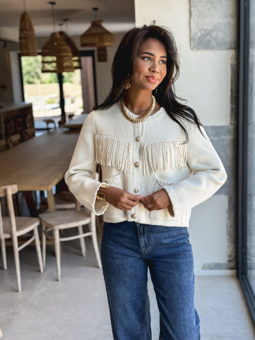 Gilet Adelise - Ecru
