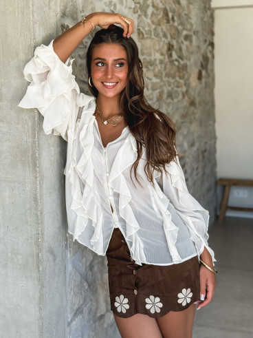 Jupe Faiza - Chocolat