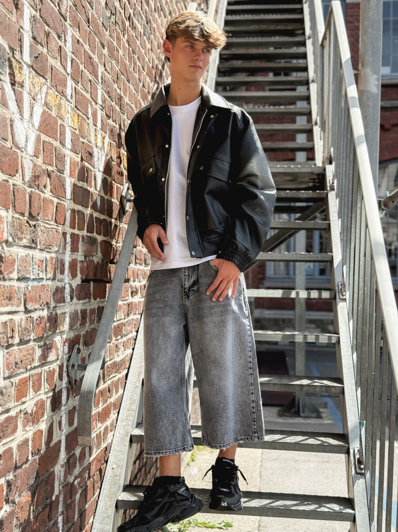 Veste en simili Ricardo - Noir