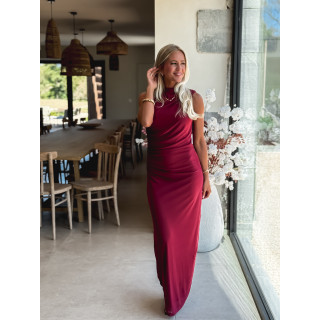 Robe longue Meghan - Bordeaux