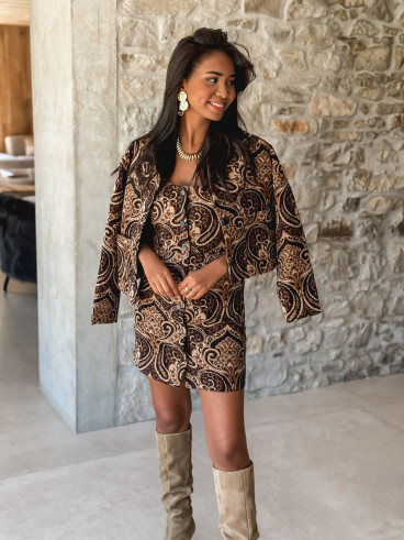 Veste à motifs Maylina - Camel