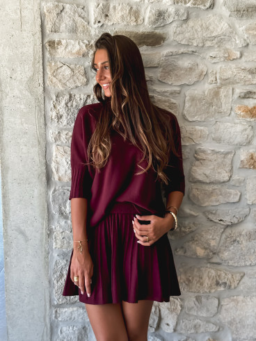 Jupe Lidie - Bordeaux