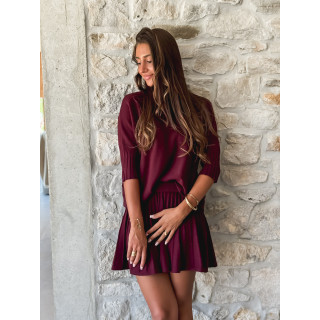 Jupe Lidie - Bordeaux