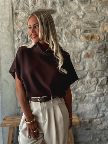 Pull Mallia - Chocolat
