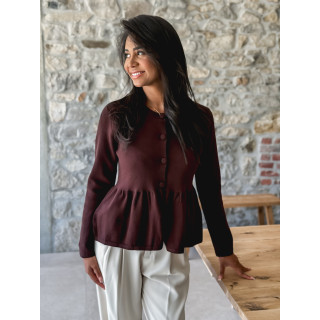 Gilet Amandine - Chocolat