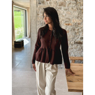 Gilet Amandine - Chocolat