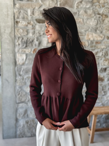 Gilet Amandine - Chocolat