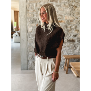 Pull sans manches Florianne - Chocolat