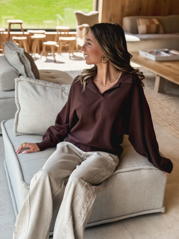 Pull Maïté - Chocolat