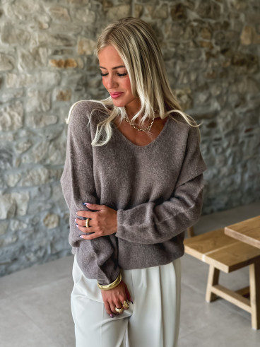 Pull Leïa - Taupe