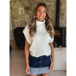 Pull sans manches Florianne - Beige