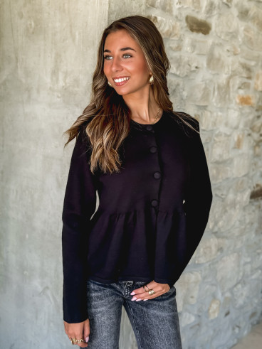 Gilet Amandine - Noir