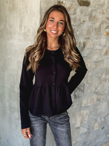 Gilet Amandine - Noir