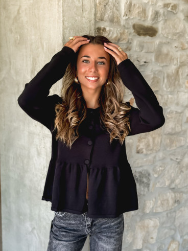 Gilet Amandine - Noir