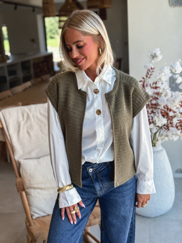 Gilet sans manches Lunelle - Kaki