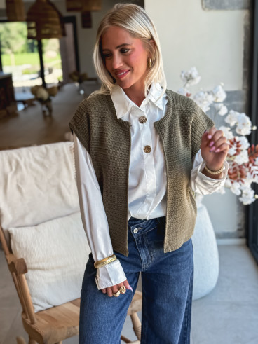 Gilet sans manches Lunelle - Kaki