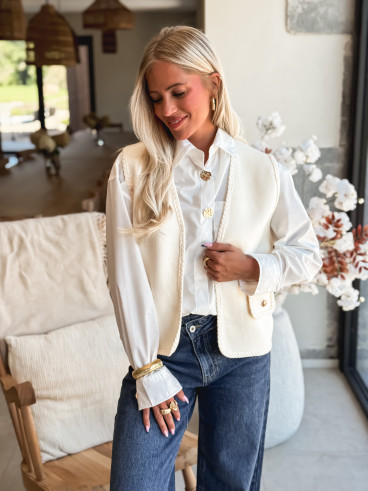 Gilet Taïssa - Ecru