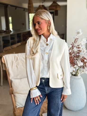 Gilet Taïssa - Ecru