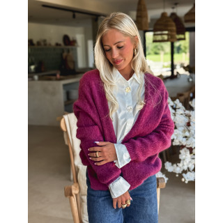 Gilet Dalia - Aubergine
