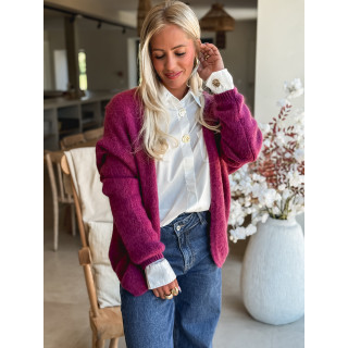 Gilet Dalia - Aubergine