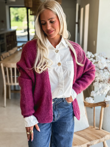 Gilet Dalia - Aubergine