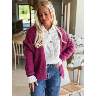 Gilet Dalia - Aubergine
