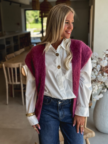 Gilet Milly - Aubergine