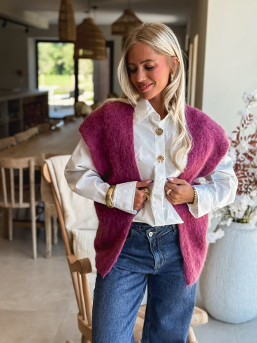 Gilet Milly - Aubergine
