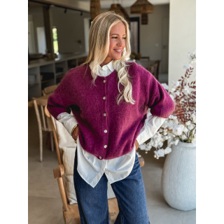 Gilet Danelie - Aubergine