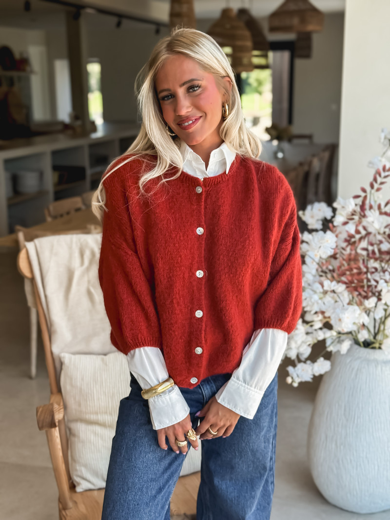 Gilet Danelie - Brique