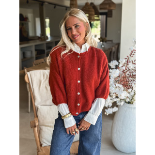Gilet Danelie - Brique