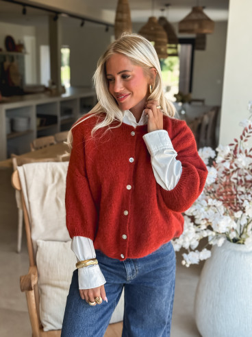 Gilet Danelie - Brique