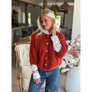 Gilet Danelie - Brique
