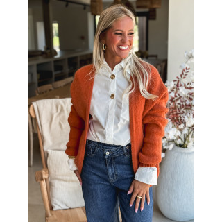 Gilet Dalia - Orange Brûlé