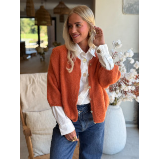 Gilet Danelie - Orange Brûlé