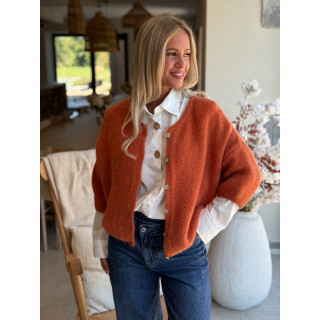 Gilet Danelie - Orange Brûlé