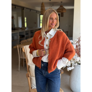 Gilet Danelie - Orange Brûlé