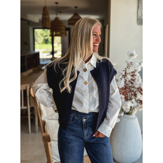 Gilet sans manches Lunelle - Bleu marine