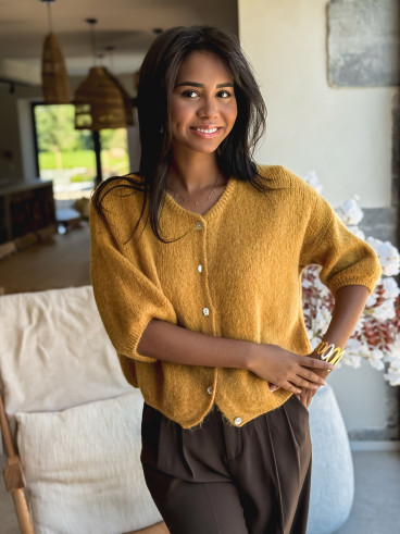 Gilet Danelie - Moutarde
