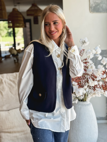 Gilet Taïssa - Bleu marine