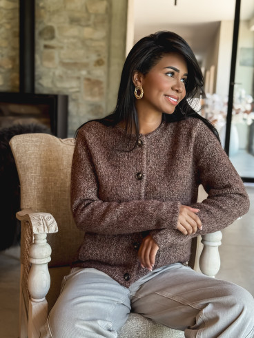 Gilet Eline - Chocolat