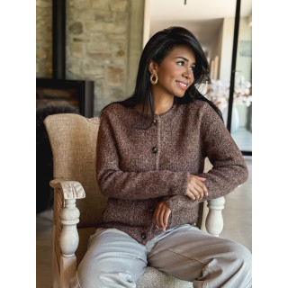 Gilet Eline - Chocolat