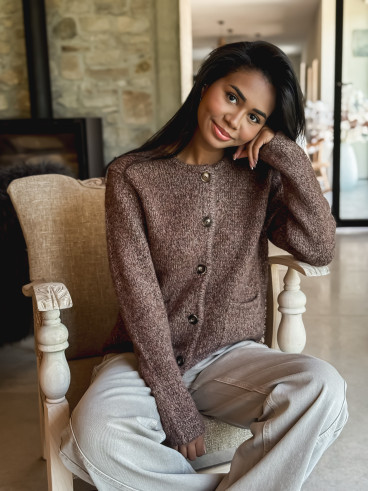 Gilet Eline - Chocolat