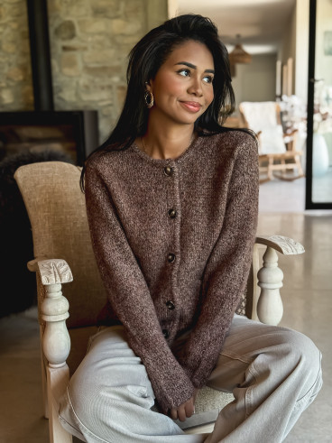 Gilet Eline - Chocolat