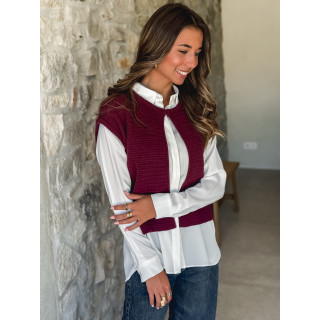 Gilet sans manches Lunelle - Bordeaux