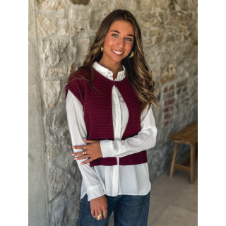 Gilet sans manches Lunelle - Bordeaux