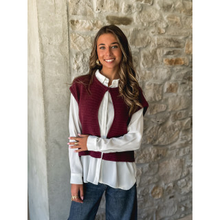 Gilet sans manches Lunelle - Bordeaux