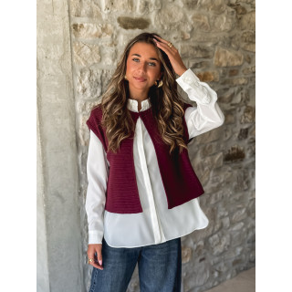 Gilet sans manches Lunelle - Bordeaux